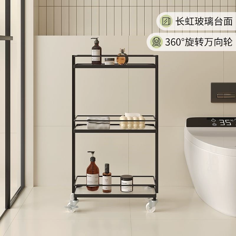 Bathroom bathroom shower dew rack Shower waterproof rack waterproof rack toilet toilet gap clip clip storage shelf