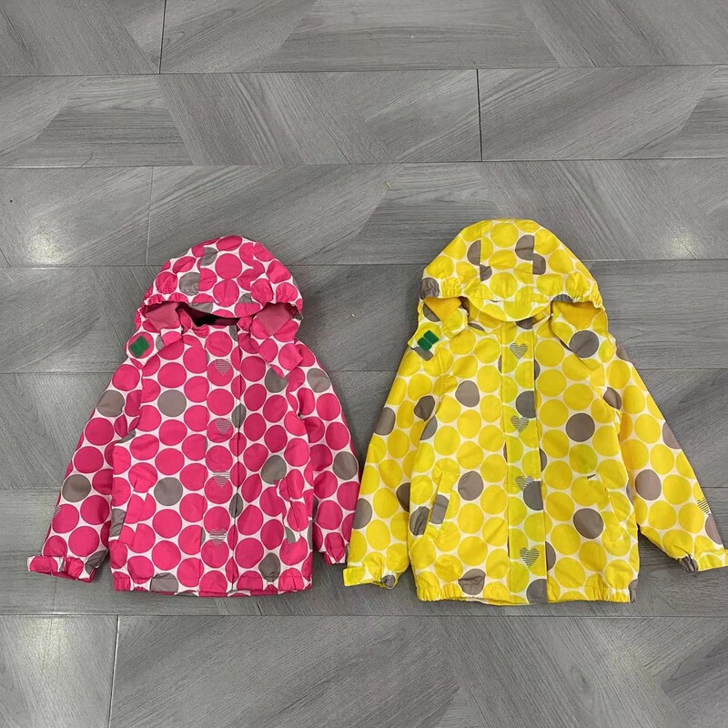 Original Foreign Trade Factory Outdoor Children's Laminated Fleece-Lined Jacket, Windproof and Rainproof Jacket for Young Children