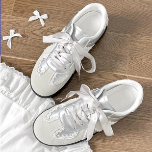 Ballet Training Board Shoes Women's 2025 Spring New Chic Niche Korean Style Flat Breathable Student Casual White Shoes