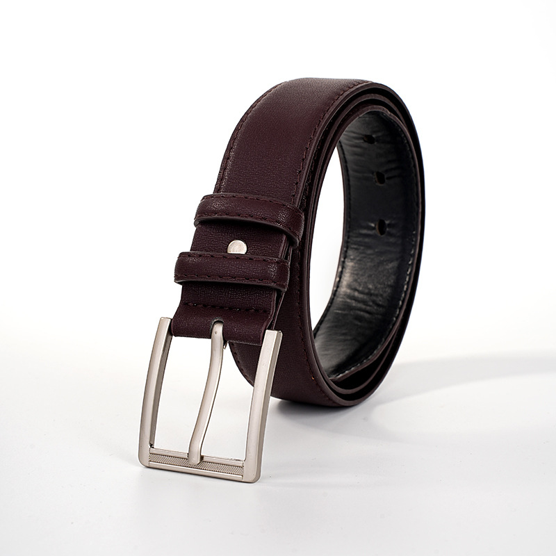 Business Youth Belt Men's Imitation Leather Pin Buckle Belt Versatile Trendy Overalls Student Belt Jeans Belt Trendy Men_viptrois.com