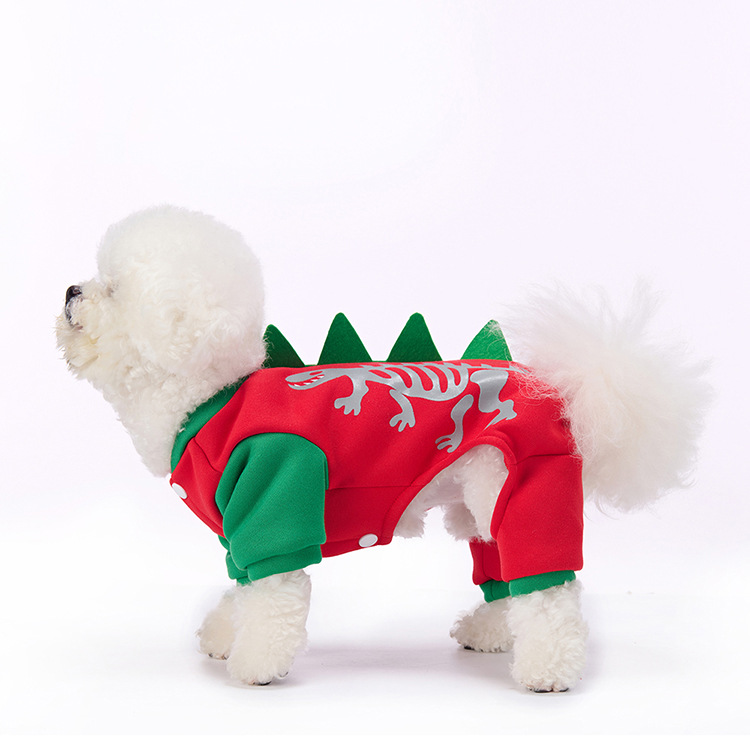 Roupa para cachorro com tema de rena para o Halloween e Natal, fantasia para animais de estimação, novo estilo para filhotes no outono e inverno._voghion.com