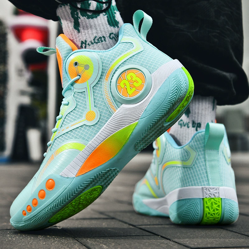 Трансграничные Мальчики больших размеров Лето 2023 новые маленькие дети дышащая сетка для лица студенты уличная спортивная баскетбольная обувь