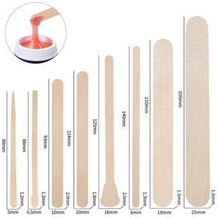 Beauty Hair Removal Care Tool Disposable Wooden Stick 100 Piece Bag Log Hair Removal Wax Scaveling Tool Wood Chip