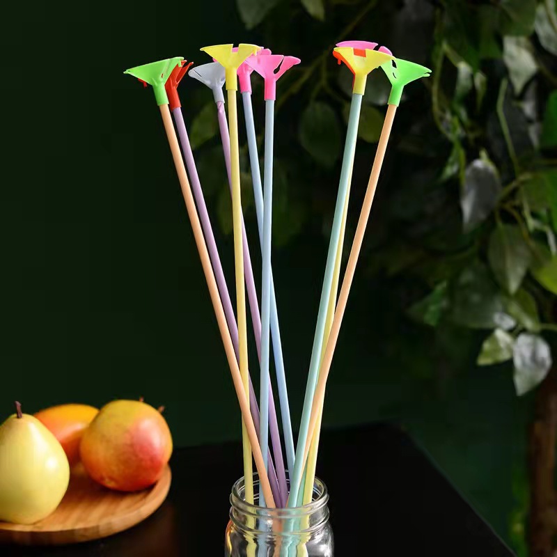 El color caliente mezcló la paja de papel con la barra 1 pedazo del globo de la ayuda