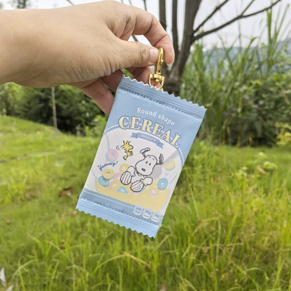 Japanese and Korean Cartoon Cute Snoopy Snack Packaging Style Coin Purse Key Coin Biscuit Small Item Storage Bag