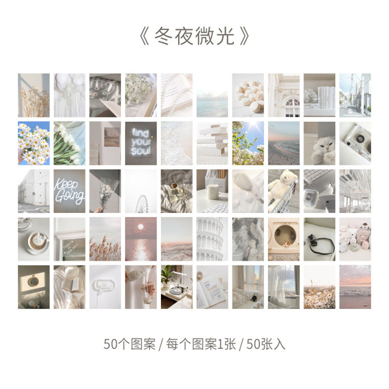 Mojing y papel pegatina libro puesta de sol romántica serie creativa ins estilo diario básico decoración pegatinas decorativas 8