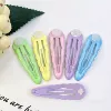 Macaron dripping oil small wave clip 5cm mixed single