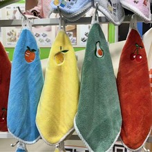 卡通刺绣方巾2元店批发加厚家用擦手速干珊瑚绒小毛巾吸水不掉毛