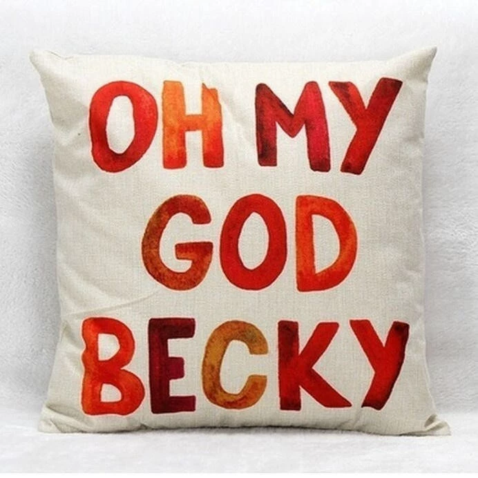 Pillowcase, sofa, chair, back pillow for bed, print
