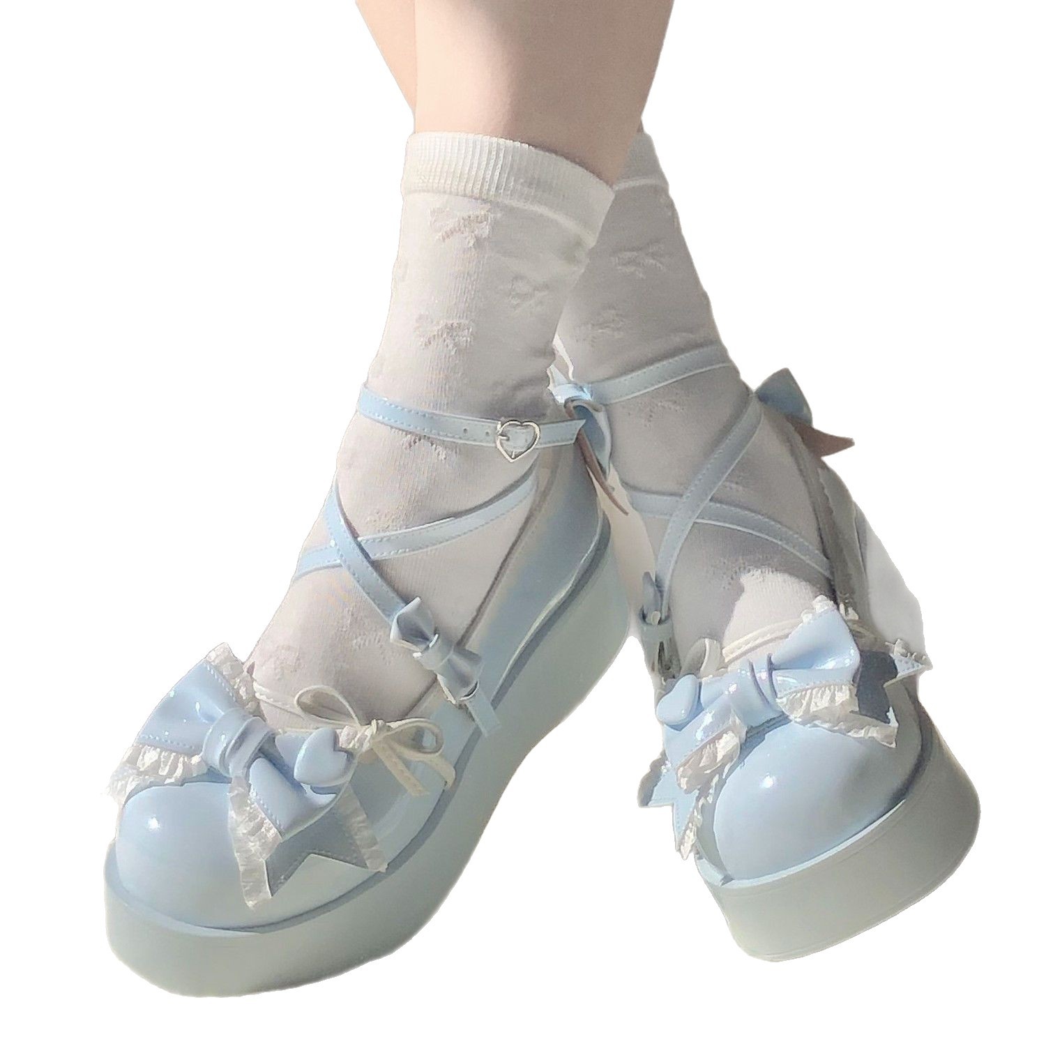 Super inmortal dulce cabeza redonda adorable zapatos Lolita zapatos de tacón pequeño Lolita zapatos de vestidos de niñas lo Niang image 6