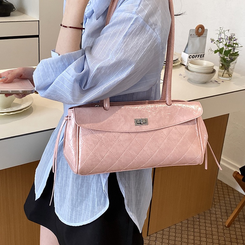 Liquero lujoso estilo diamante bordado bolso de brazo de mujer retro francés 2026 nuevo bolso de mano bolso de hombro universal