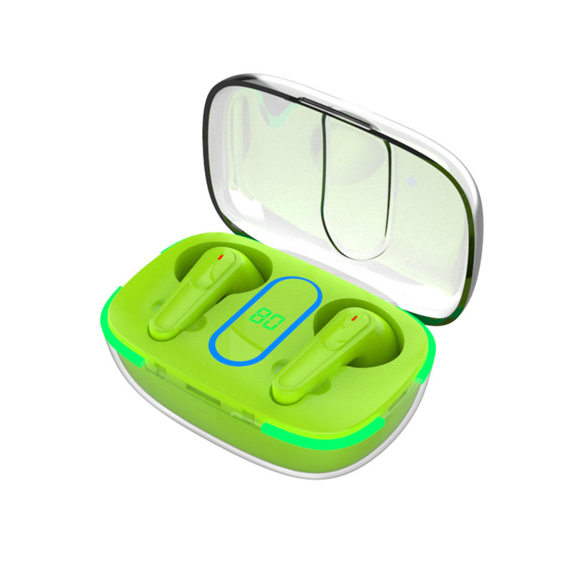 Audífonos Bluetooth de la nueva serie PRO transfronterizos, PRO60 PRO80, carga inalámbrica, pantalla digital, estuche transparente