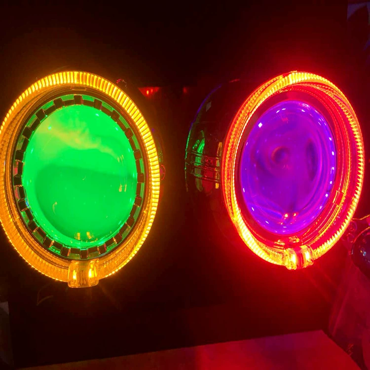 Производитель прямой световодный ангельский глаз 3,0 дюйма 2,5 дюйма круглый модифицированный ангельский глаз универсальный светодиодный декоративный свет