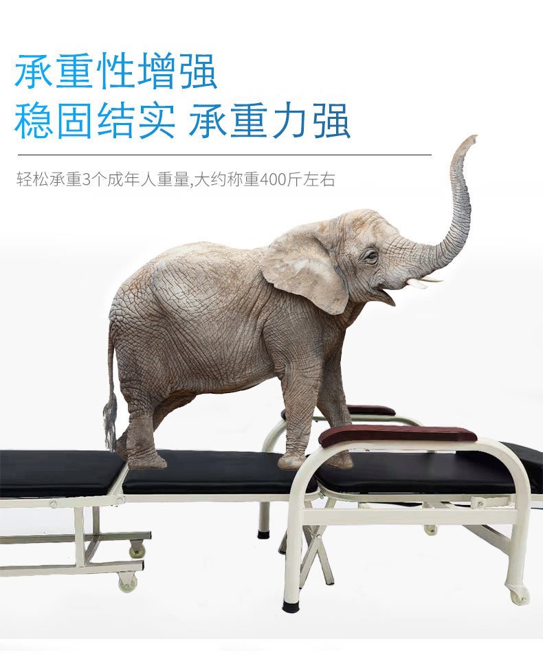 医院用陪护床床两用单人病房批发诊所便携加固陪护椅可手提折叠椅-阿里巴巴
