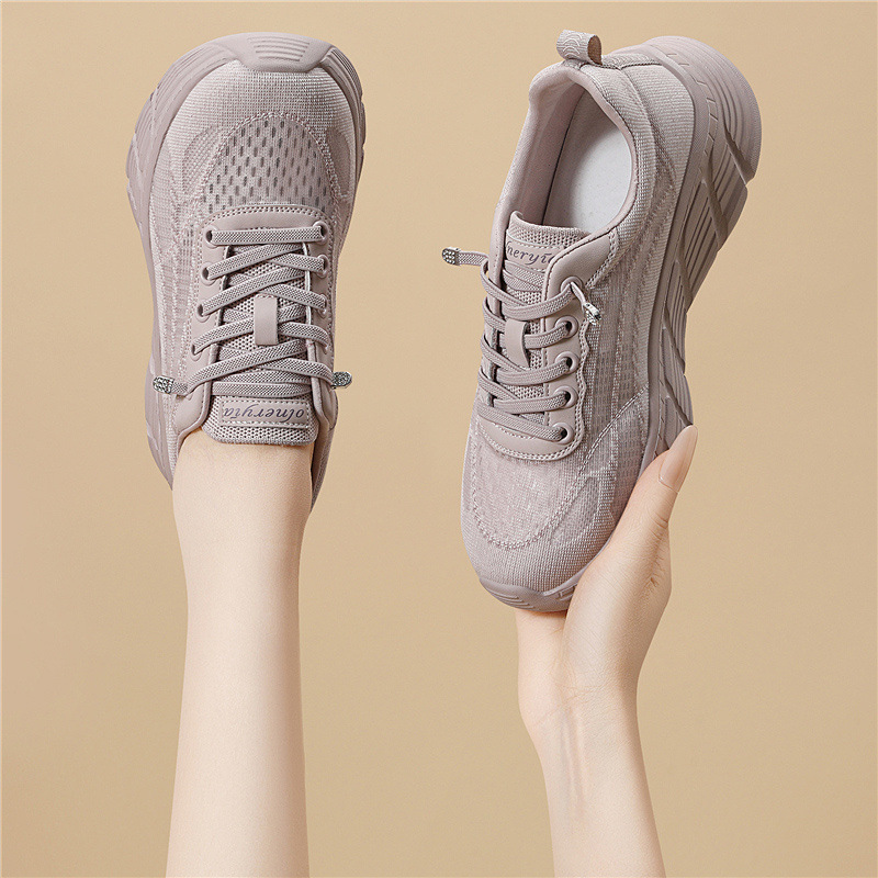 Lightweight Women's Sneakers With A Low-top Design, Unique Thick Soles, Breathable And Versatile Casual Dad Shoes For Women, 2026 Model_vogvips.com
