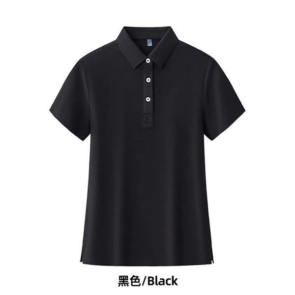 Black polo, with short sleeve