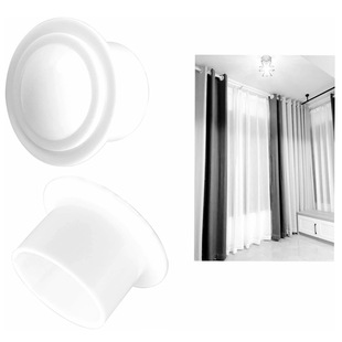 Cross-Border Simple Plastic Curtain Rod Plug, Artistic Roman Rod Plug Wholesale, 22mm Diameter Accessories Seal