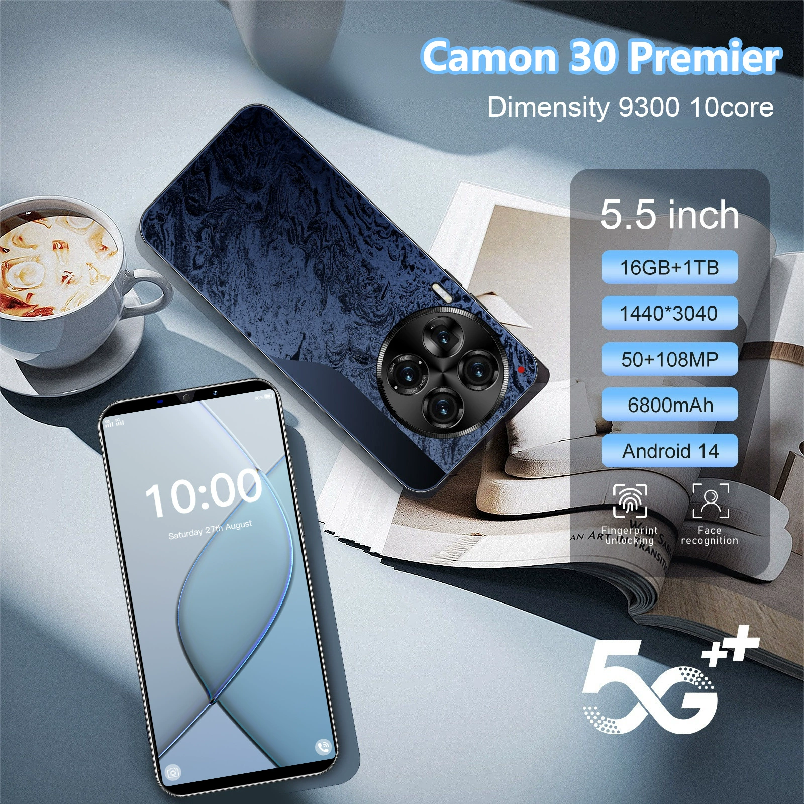Мобильный телефон Camon 30 Premier 1+16 ГБ, 5.5-дюймовый IPS-экран, компактная торговая модель