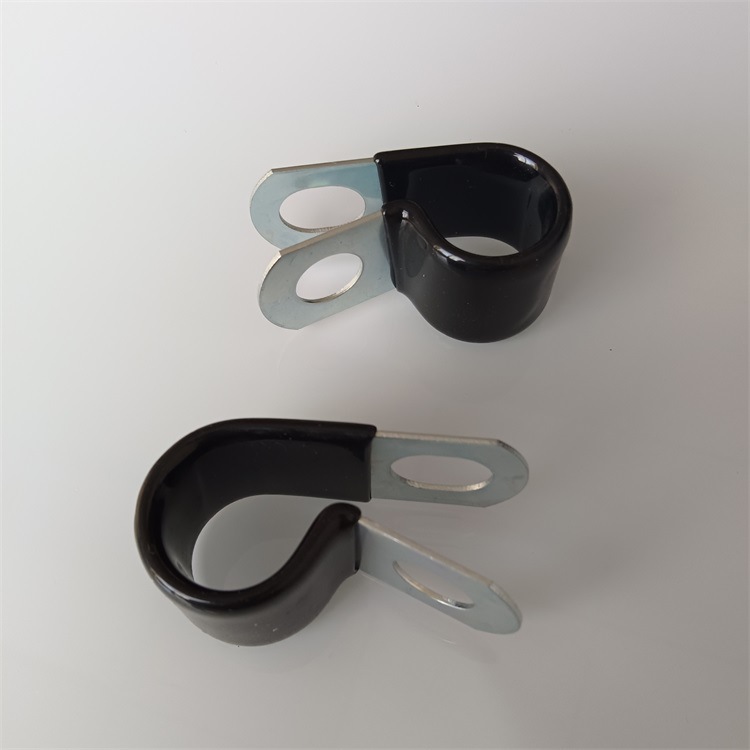 青岛R型浸胶管夹 304浸塑不锈钢卡箍规格齐全 可定 制