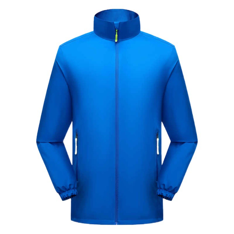 冲锋衣立领春秋薄款防风防水外套户外工装骑行风衣定制印字LOGO