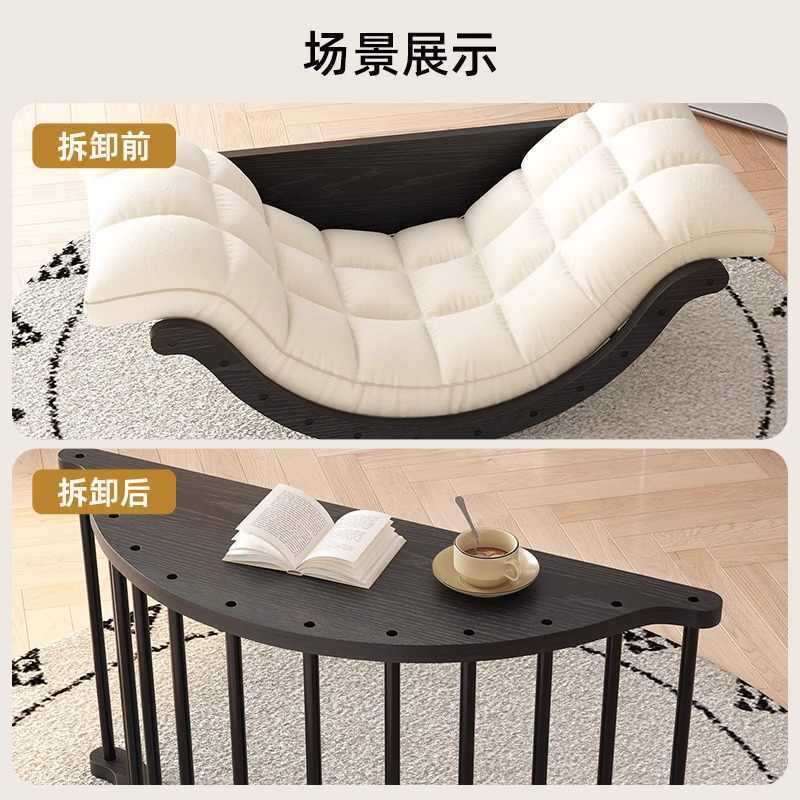 摇椅休闲摇摇香蕉家用多功能阳台单人沙发沙发椅复古客厅懒人躺椅|undefined