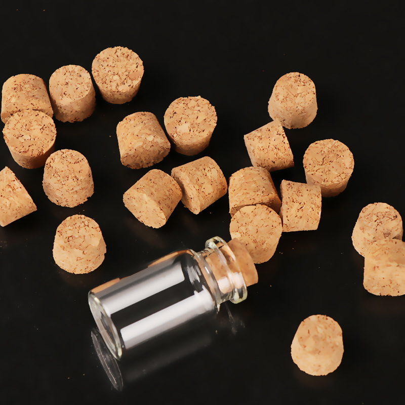 Factory supply 22mm diameter wish bottle cork glass bottle corks various conical corks