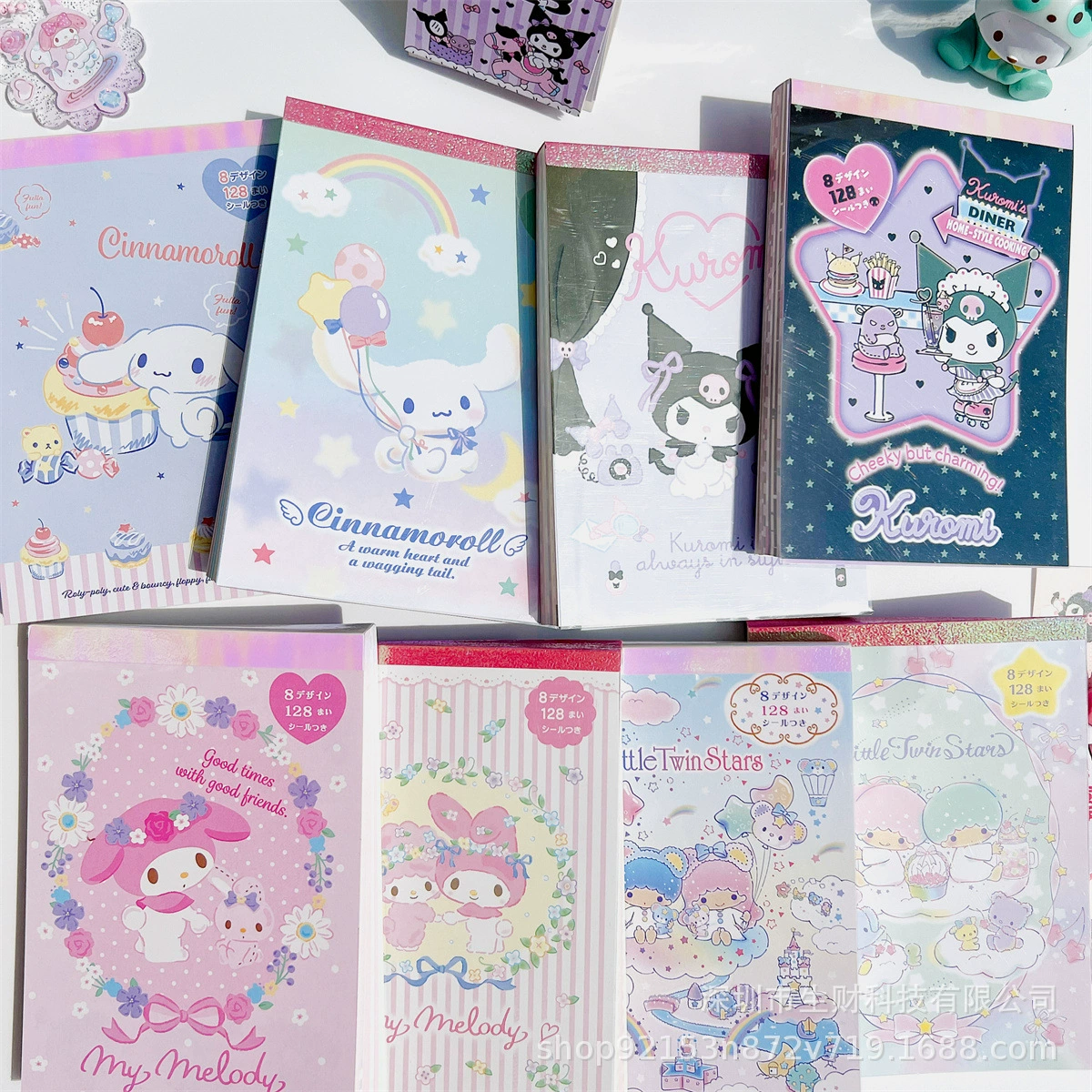 Cartoon notebook, note, sticker, print, style