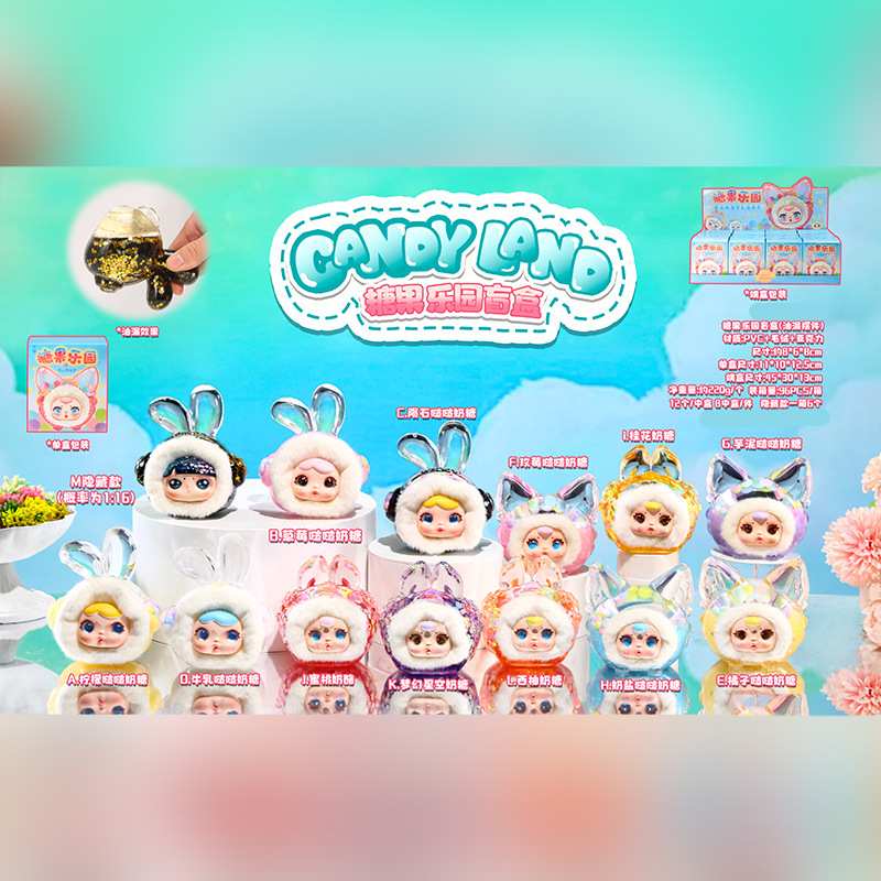 Candy Paradise Blind Box Oil Drops Blind Box Ornaments Trendy Play Computer Desktop Decorations Holiday Gifts Wholesale