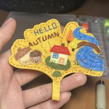 新款秋季枫叶不织布创意diy手工可爱挂件钥匙扣加油包包挂饰