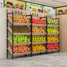 超市生鲜水果蔬菜货架展示架多层便利店零食展示柜