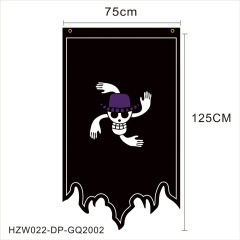 New One Piece flag pirate background cloth game hanging flag cartoon pirate skull flag party party flag