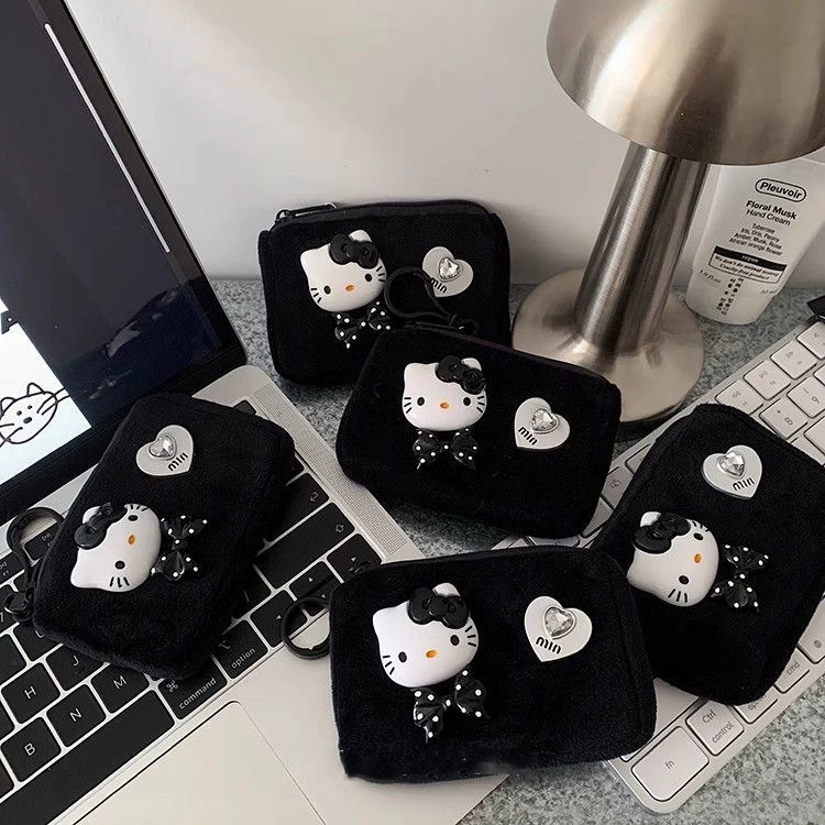 Cartoon handheld wallet, organizer bag, cute pendant, minifigure