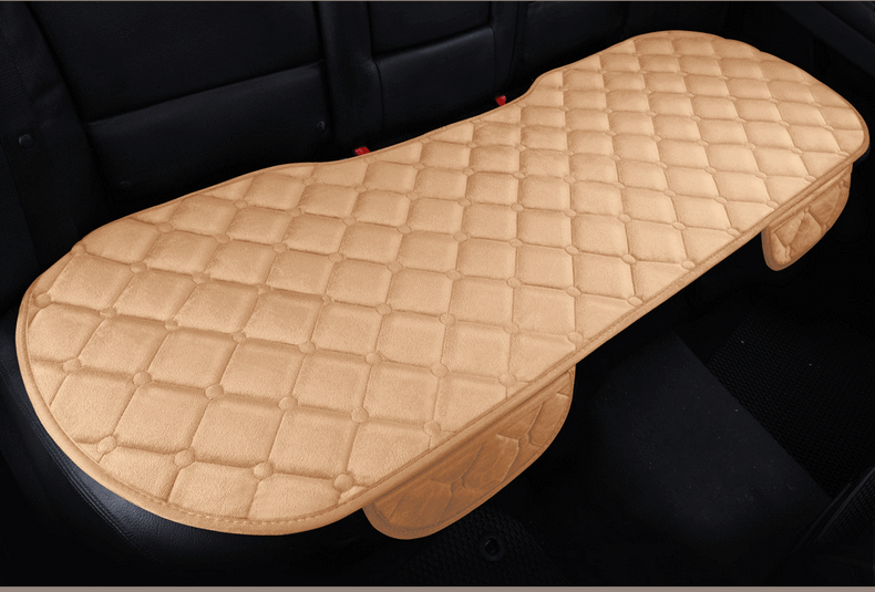 Non-slip warm car seat cushion three-piece set without backrest wool cushion manufacturers