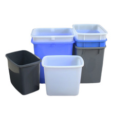 客房塑料垃圾桶餐厅餐厨分类垃圾桶家用废物收纳桶方形室内卫生桶