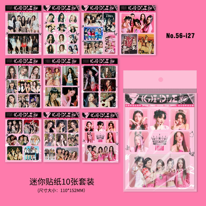GIDLE STR EN itzy Seventeen Star Handbook Patch 10 Shots