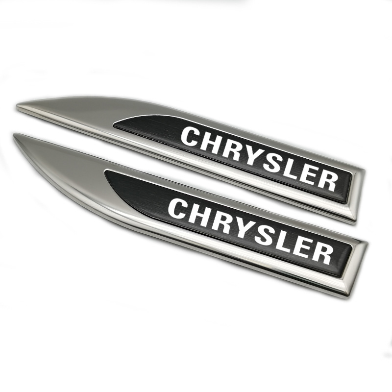 크라이슬러 전체 영어 스테인레스 스틸 펜더 블랙