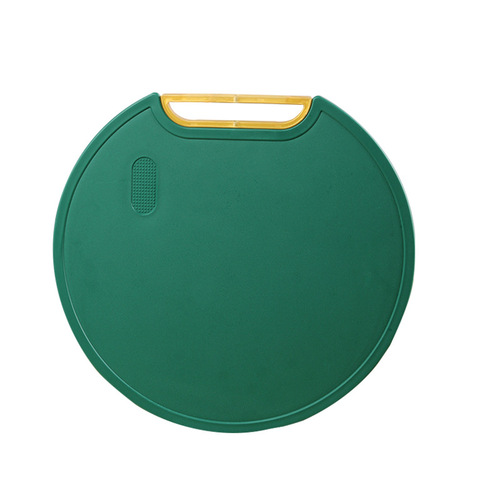 Double-sided stackable food-grade cutting board Nordic dark green round chopping board anti-mold