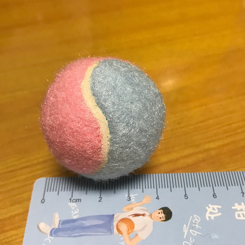 4CM 핑크와 라이트 블루 볼 싱글