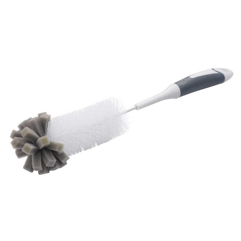 Long-Handled Cup Brush with Dual-Layer Brush Head, Soft Bristle Sponge Petal Cleaning Brush, Bottle Brush, Mug-Specific Long-Handled Cup Brush with Dual-Layer Brush Head, Soft Bristle Sponge Petal Cleaning Brush, Bottle Brush, Mug-Specific