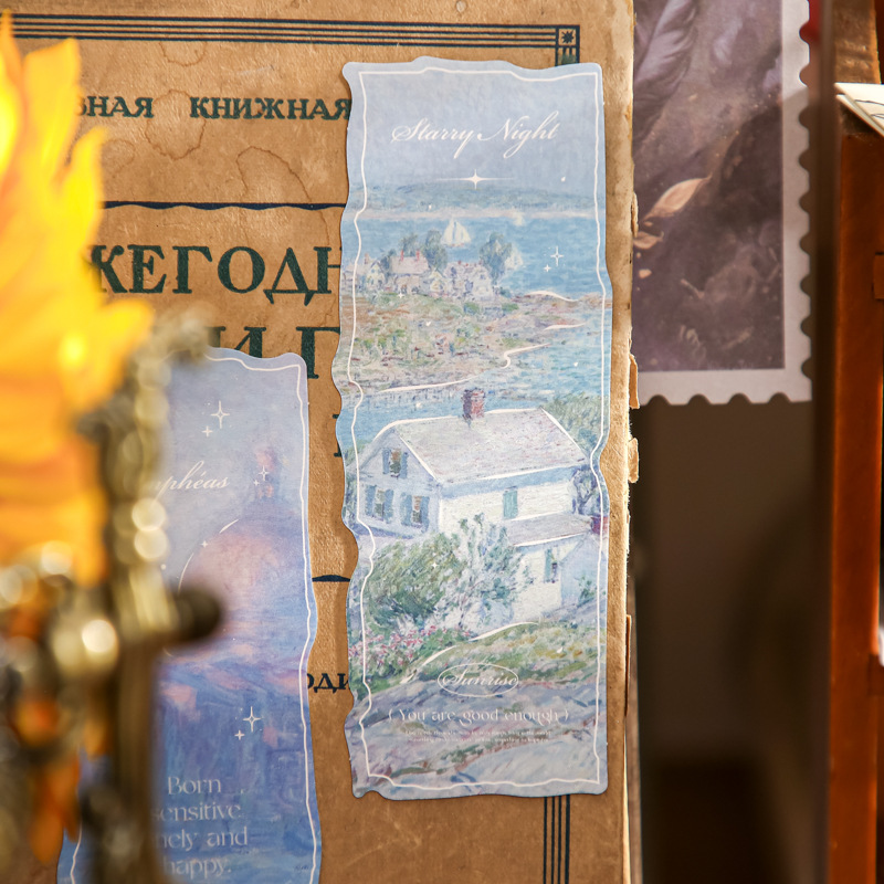 Papel Mr. Ins viento marcado de marca romántico eterno serie marcado de lectura de tarjetas de marcado de retro