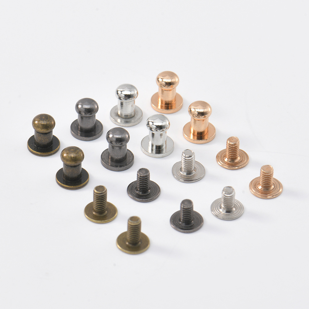 纯铜和尚头铆钉电镀规格齐全合金配件皮带箱包服饰帽子饰品配件