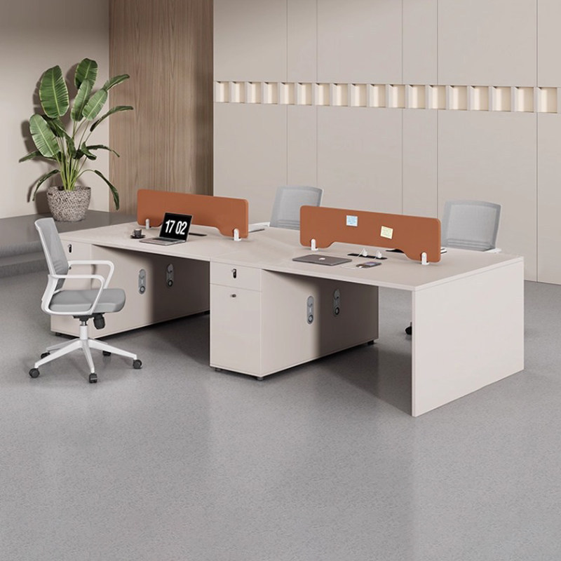 Shengli office desk staff station, simple modern staff computer desk, office workstation desk and chair for 4/6 people