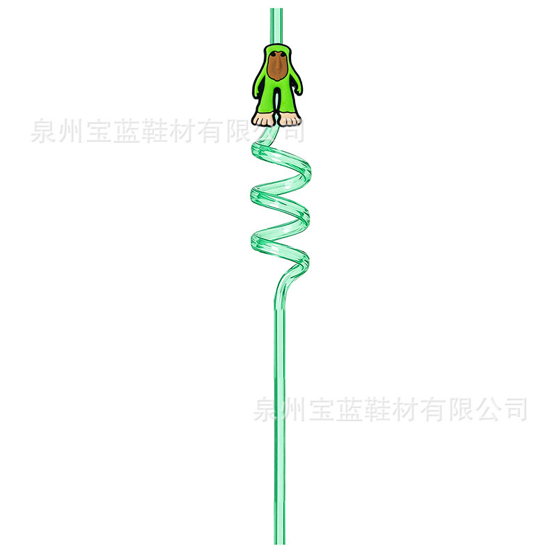 【山海経シリーズ】クロスボーダーアニメ海外山海経モンスターPETGスパイラルストローアクセサリー卸売り|undefined