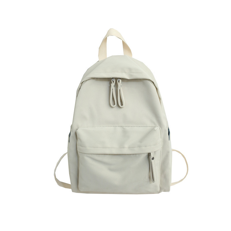 新款时尚大容量双肩包男高中电脑旅行背包潮日系纯色书包详情3
