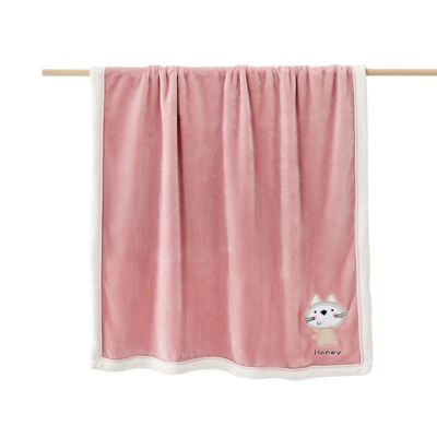 Ai Kexin baby Flannel Blanket Cartoon Solid thickening Lay down law Blanket gift Blanket customized wholesale