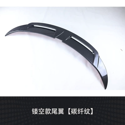 Suitable for Tesla 19-24 Model Fixed wind wing - y-hollow-rear-wing-carbon-fiber-pattern