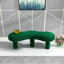 简约设计道具沙发凳工作室鞋店换鞋凳彩色客厅矮凳卧室床尾凳现代