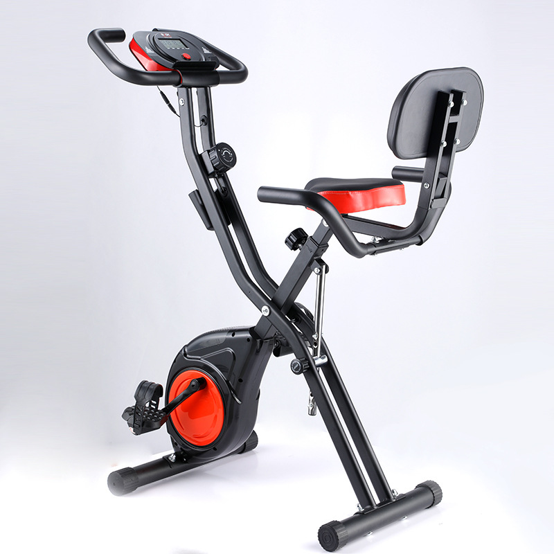 Dispositivo de fitness para interiores en el hogar, bicicleta estática, ejercicio vertical, pérdida de peso, bicicleta estática plegable multifuncional con control magnético