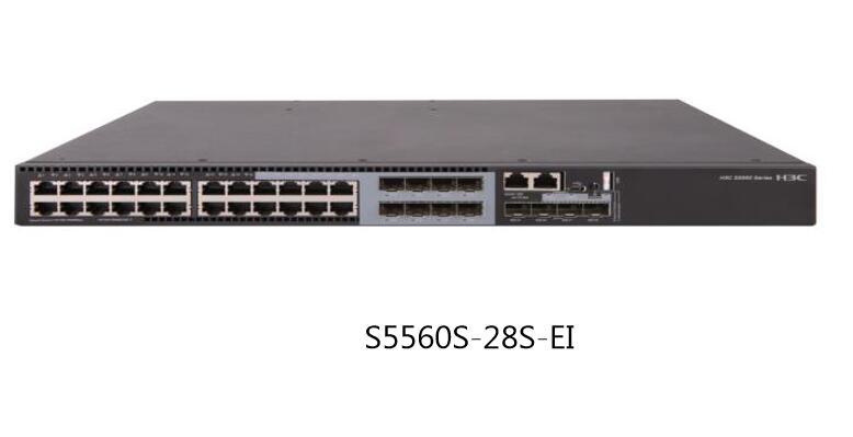 S5560S-28S-EI 24口千兆+8个光电复用智能三层交换机自带1个电源