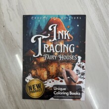 īˮ��ġ�Tɫ��  Ink Tracing Coloring Book ī�EͯԒ������ɫ��